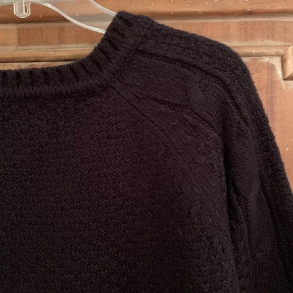 Dex Clothing 3/4 Sleeve Black Cable Sweater Size Medium - Picture 11 of 11